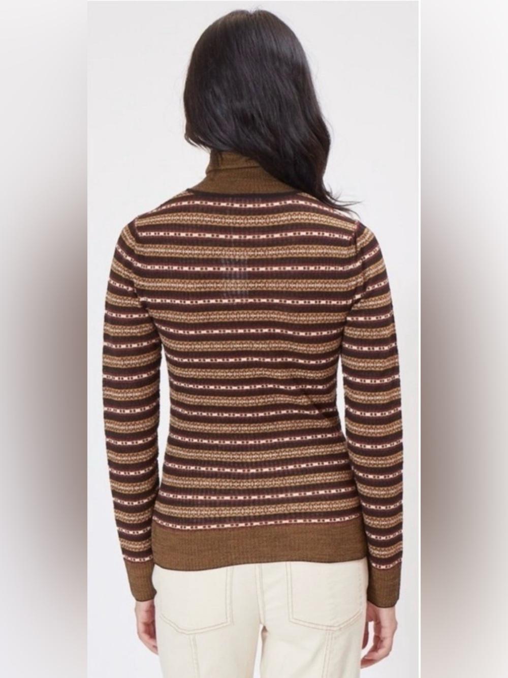 Ulla Johnson Merino Wool Bridget Turtleneck Sweater Brown Women’s Size XS Luxury - Picture 2 of 10